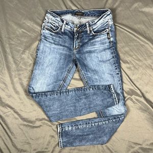 Silver Elyse Skinny Jeans | W27 L29